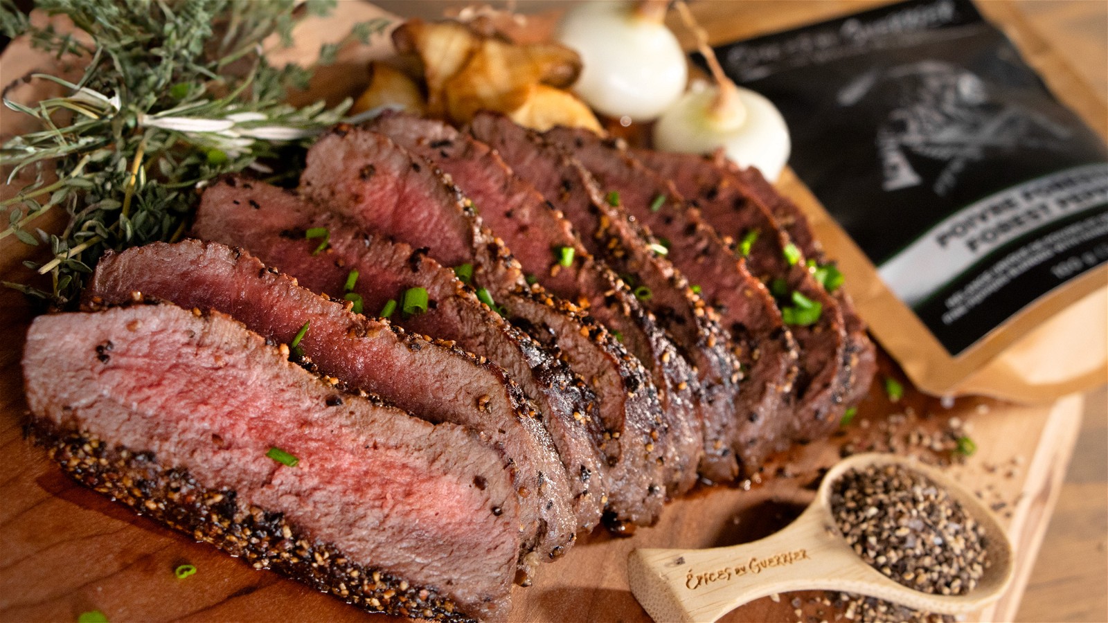 Image of Steak de chevreuil au Poivre Forestier