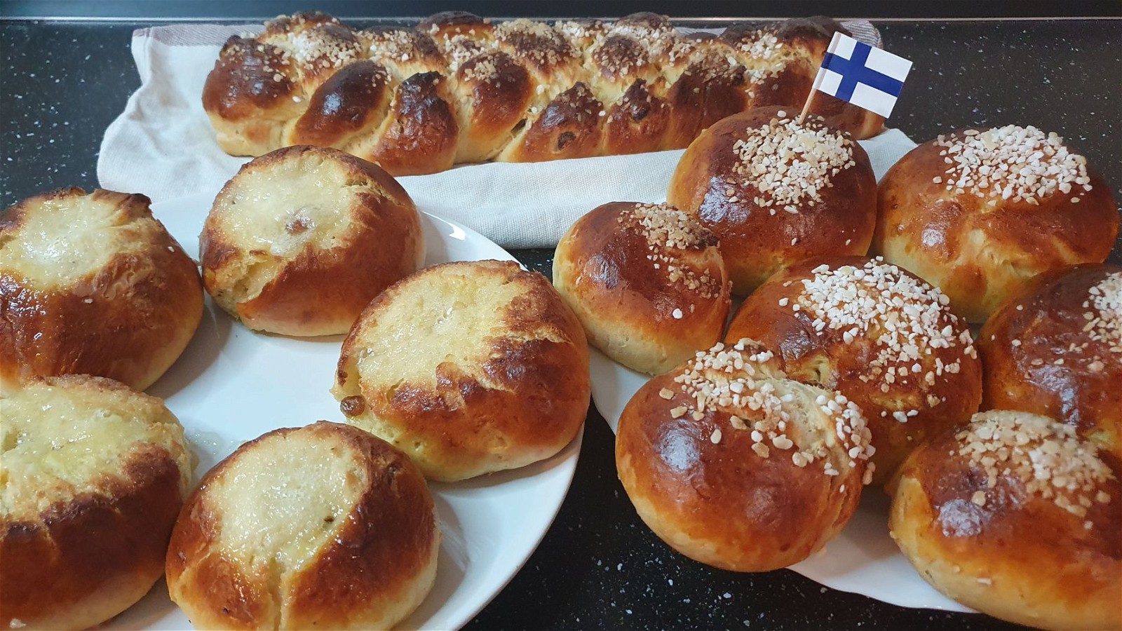 Image of Finnish Sweet Cardamom Buns (Pulla)