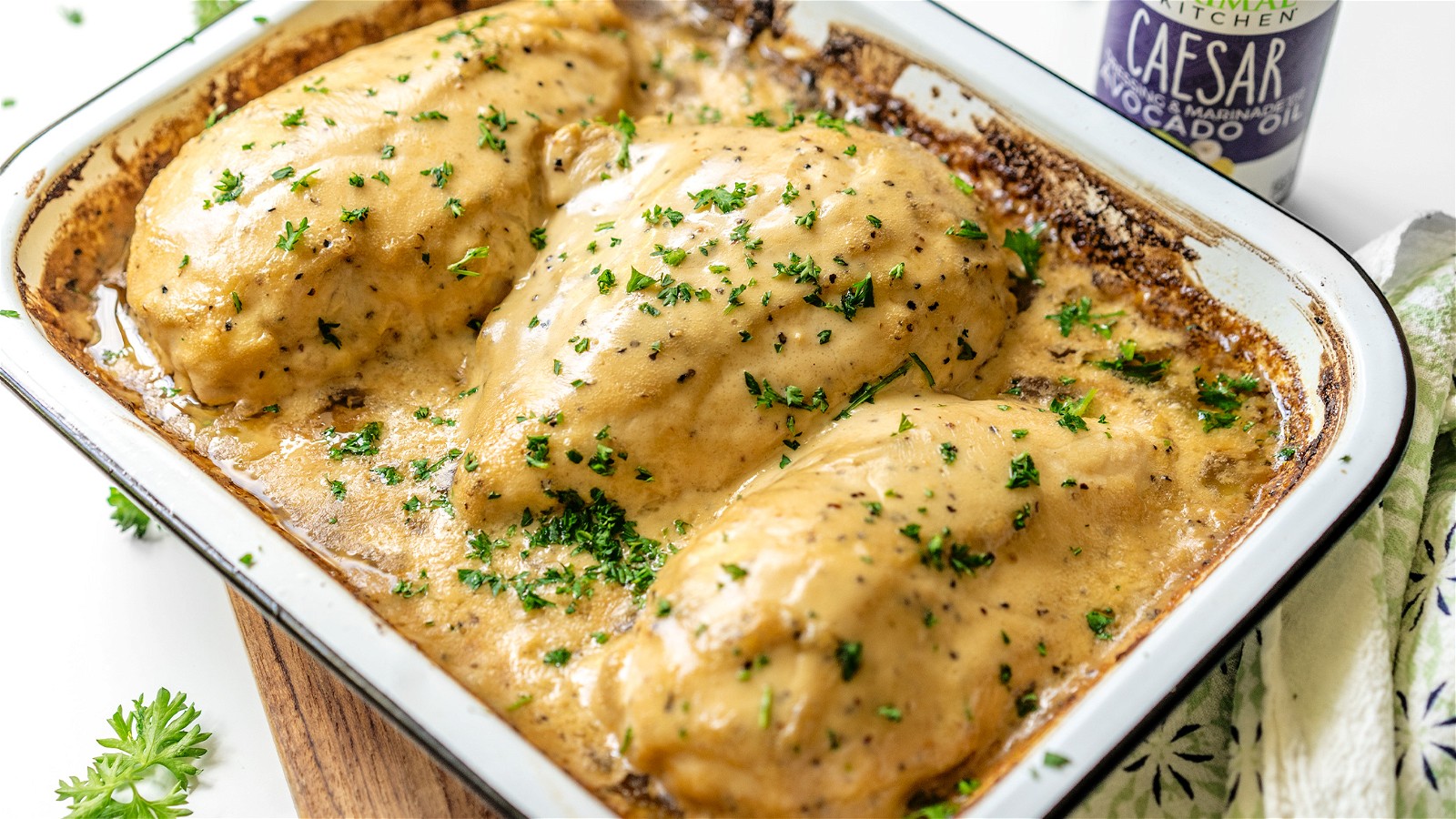 Image of Baked Caesar Chicken Breasts