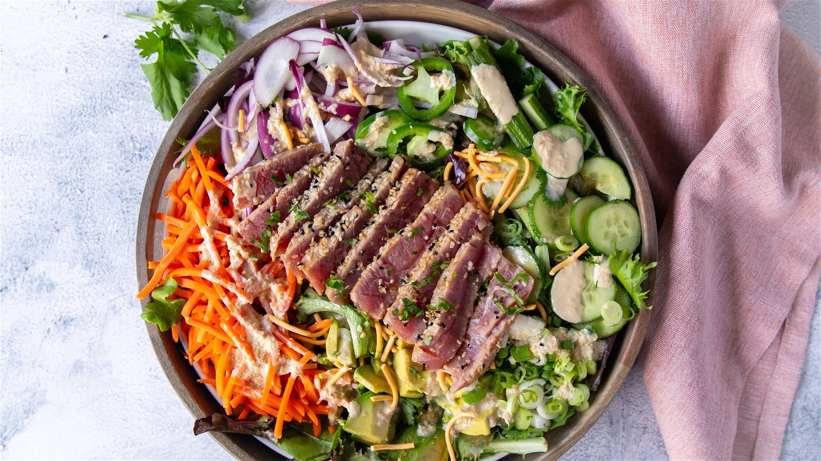 Image of Ahi Tuna Salad With Goma Dressing