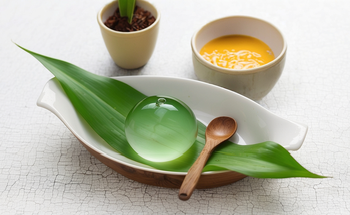 Raindrop cake con agar agar