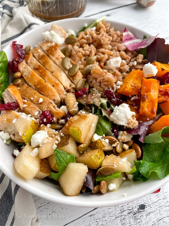 Image of Chicken Butternut Pear & Goat Cheese Salad