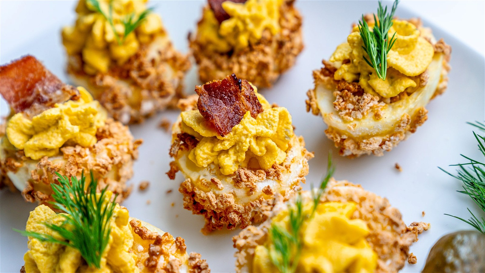 Image of Dill Pickle Deviled Eggs