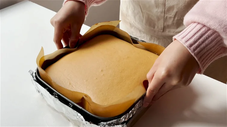 Image of Cooling: Once baked, remove from the oven and the pan....