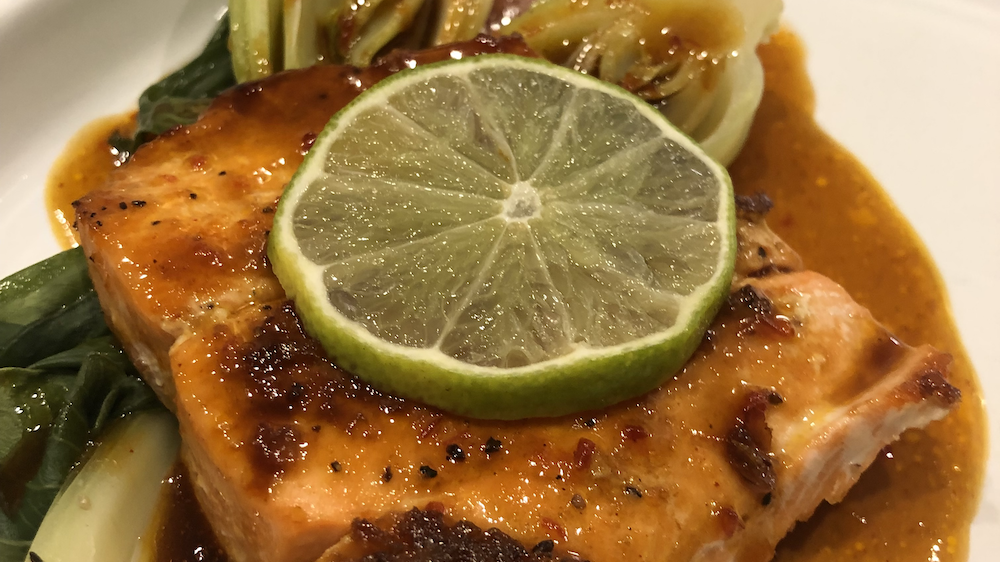 Image of Chipotle Salmon with Chili-lime Baby Bok Choy