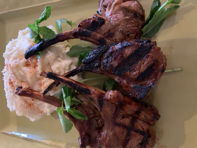 Grilled Lamb Chops With Goat Cheese Mashed Potatoes