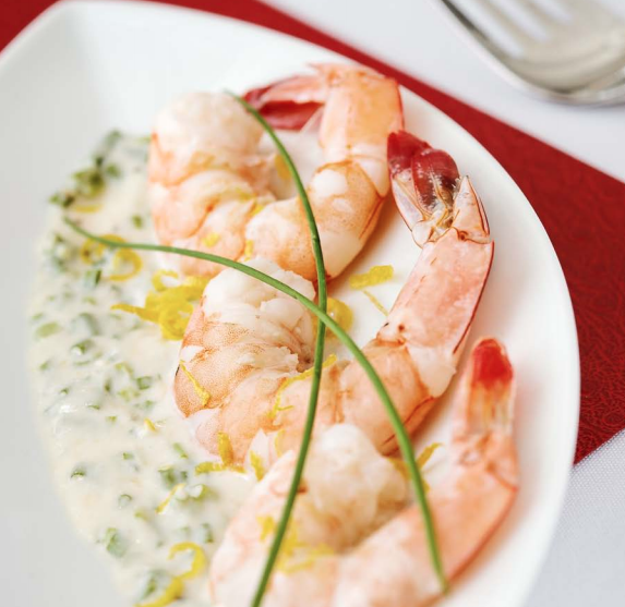 Poached Shrimp with Lemon-Horseradish Dipping Sauce