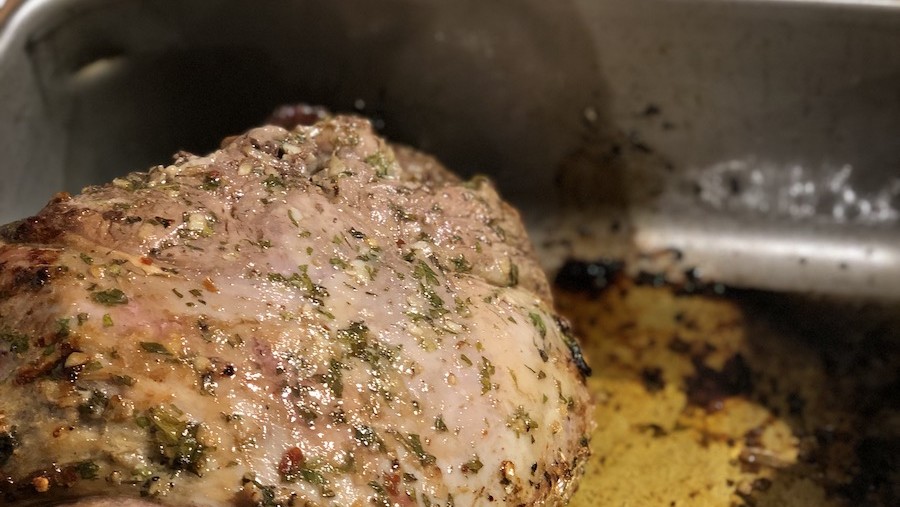Roasted Leg of Lamb with Yukon Gold Potatoes