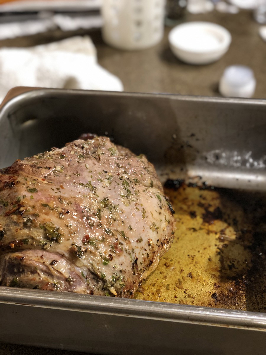 Roasted Leg of Lamb with Yukon Gold Potatoes