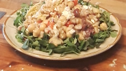 Image of Greek Pasta Salad with Garbanzo Beans