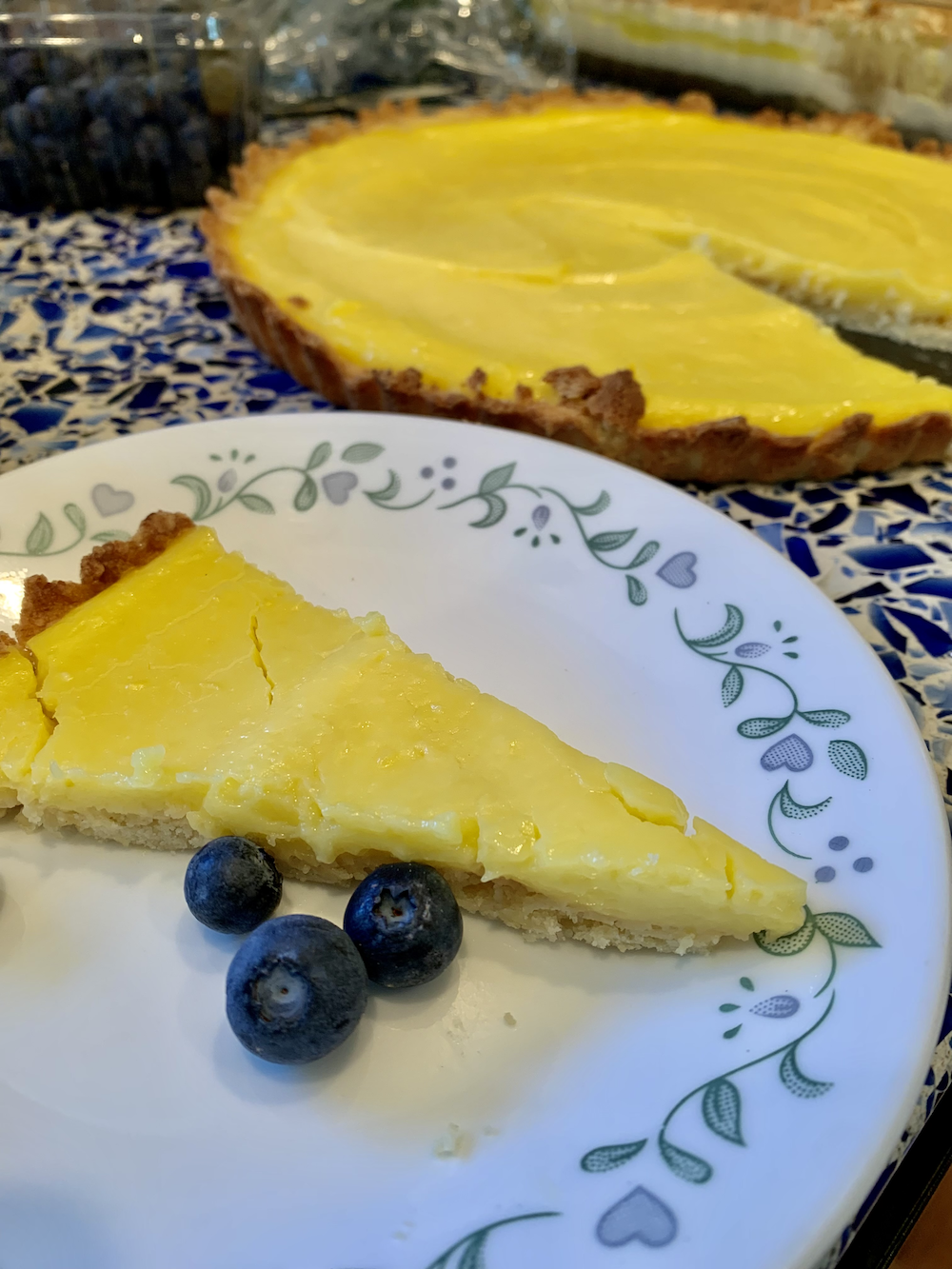 Lemon Curd Tart with Olive Oil
