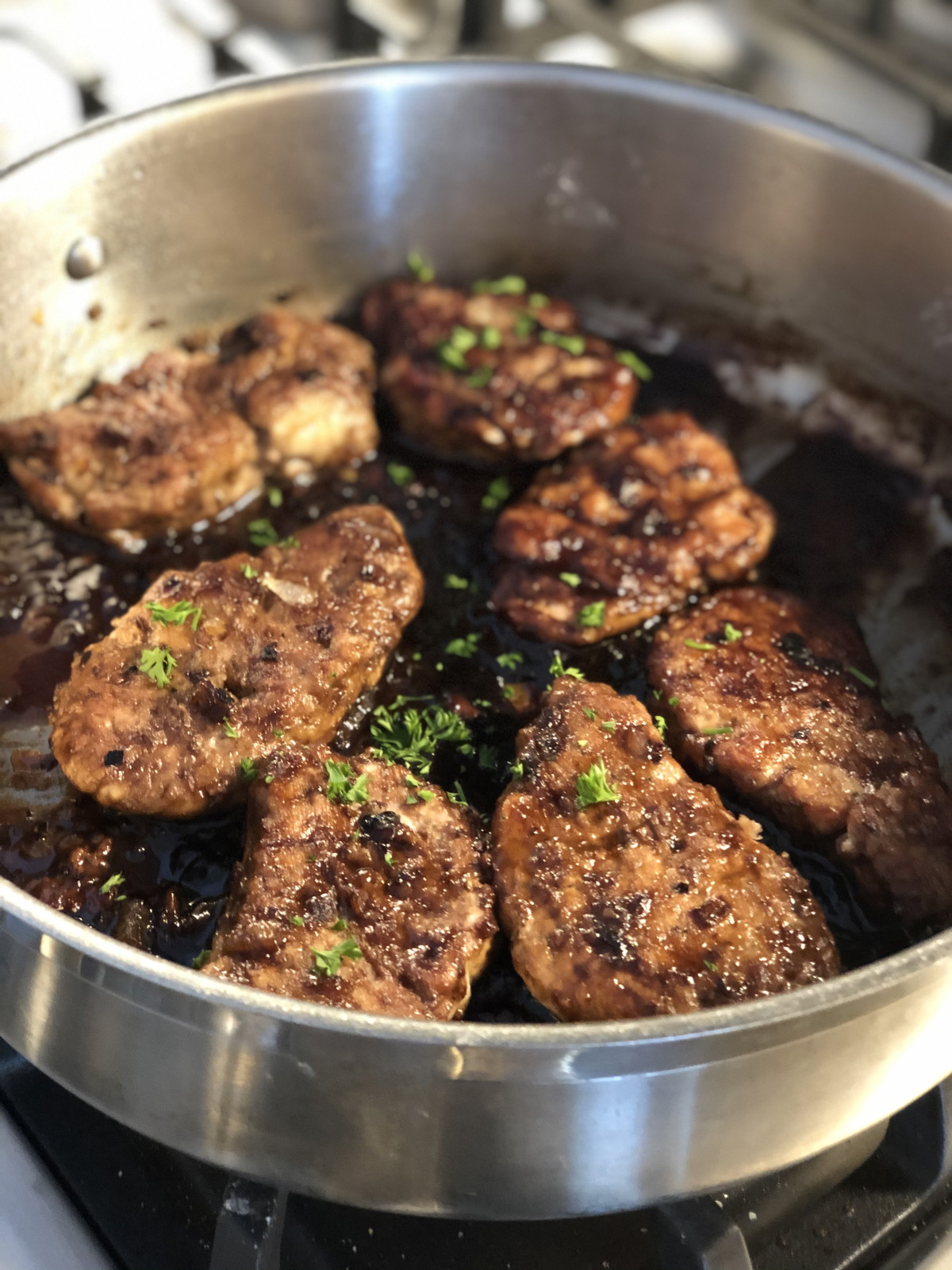 Maple Balsamic Glazed Pork Medallions