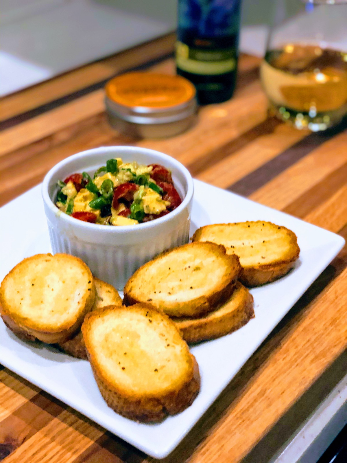 Tomato, Gouda, and Avocado Chunky Dip