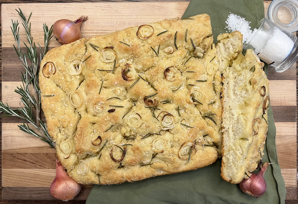 Rosemary and Shallot Focaccia