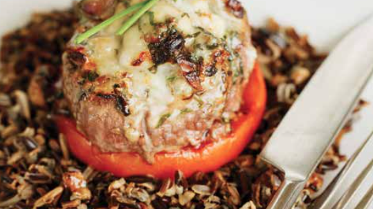 Grilled Tenderloin with Gorgonzola Walnut Crust