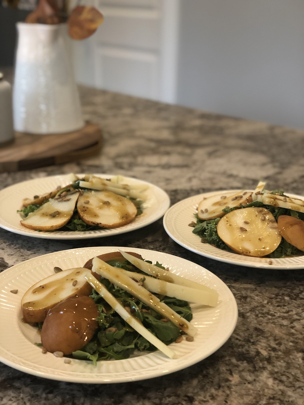 Manchego, Pear and Pepita Salad