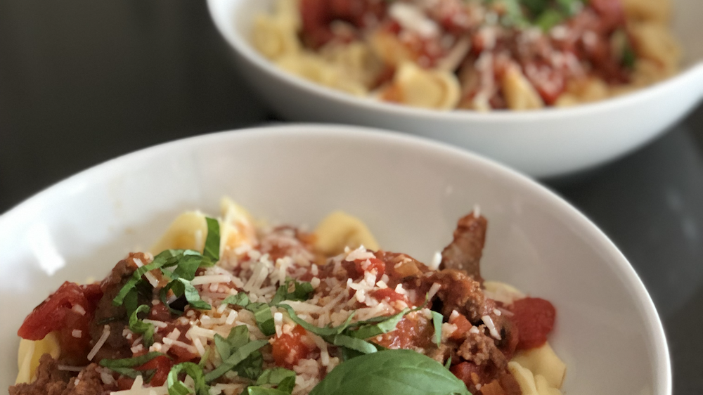 Tortellini With Italian Sausage Marinara