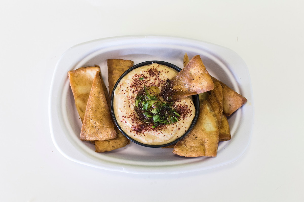 Homemade Pita Chips & Hummus