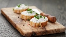 Image of Chef Ali's Pear, Olive and Cheese Crostini