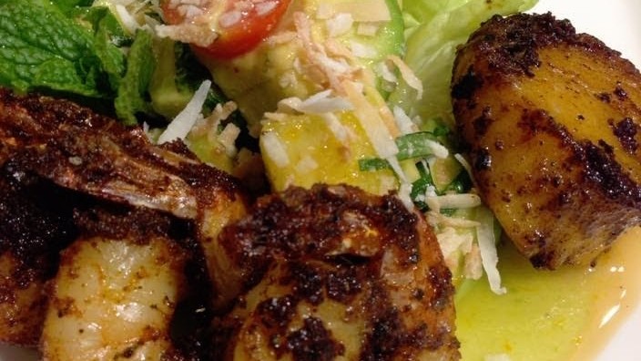Caribbean Seafood and Vegetable Salad