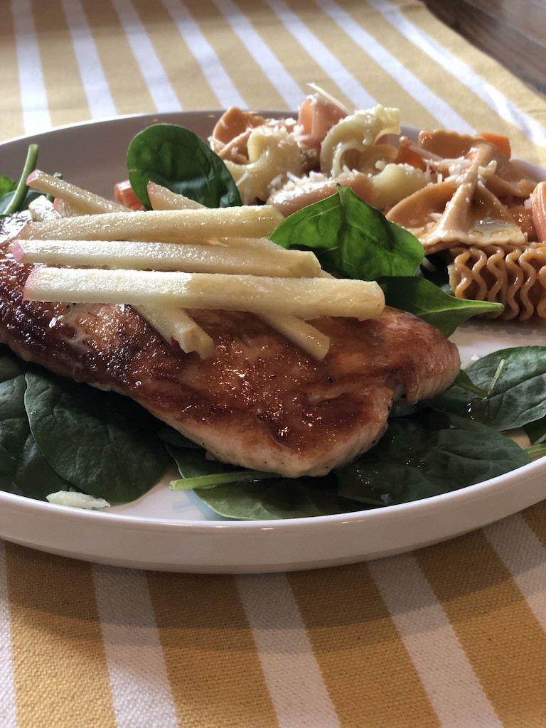 Apple Braised Salmon