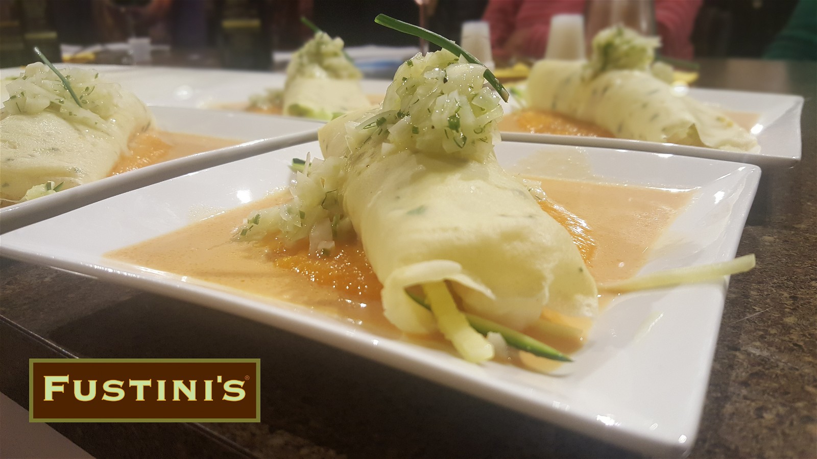 Image of Lobster Crepe with Orange Butternut Squash Puree