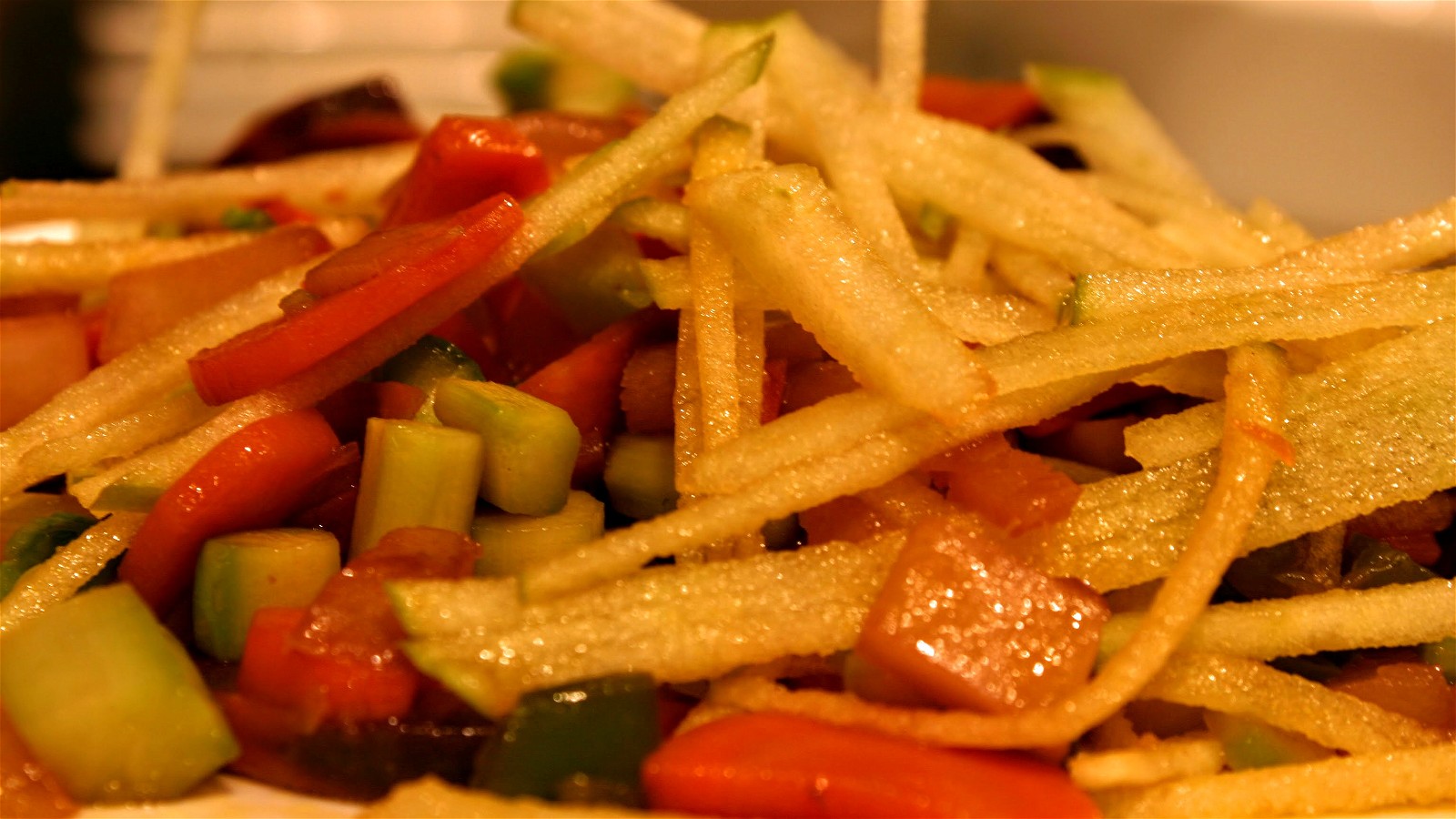 Brussels Sprouts and Carrot Hash with Green Apple and Fresh Crush