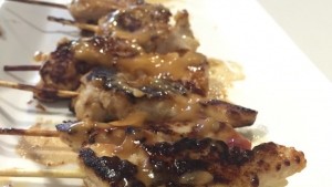 Image of Chicken Satay Skewers with Peanut Sauce