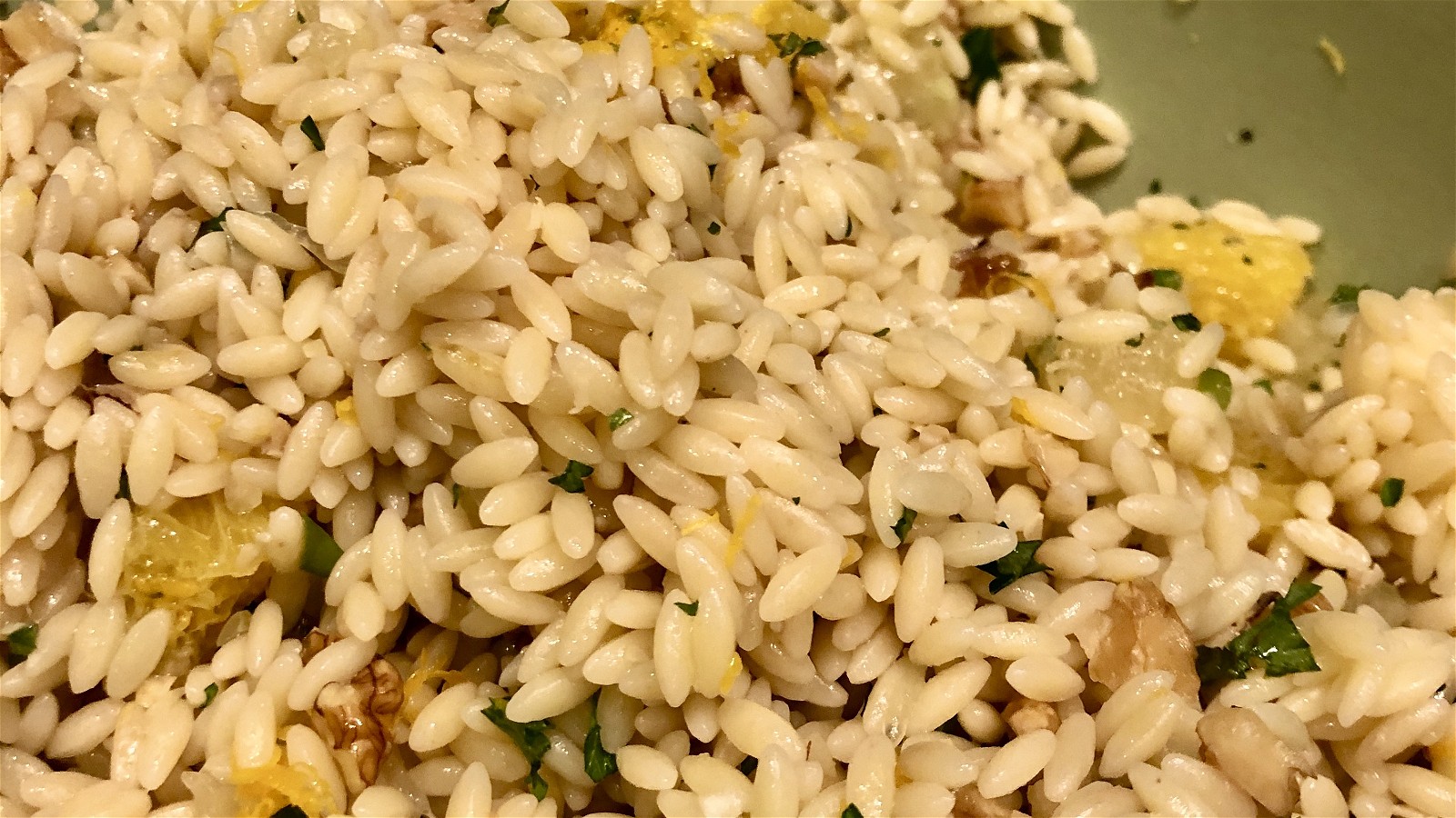 Orzo with Walnuts and Citrus