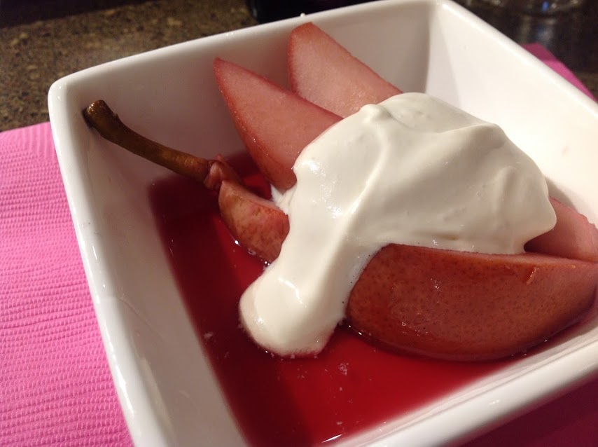 Pears in Red Wine