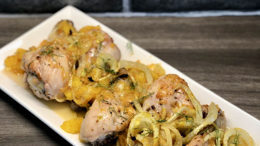 Roast Chicken with Fennel and Citrus