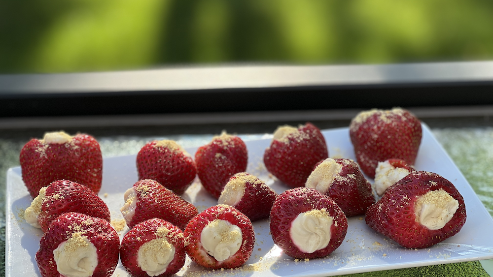 Image of Cheesecake Stuffed Strawberries