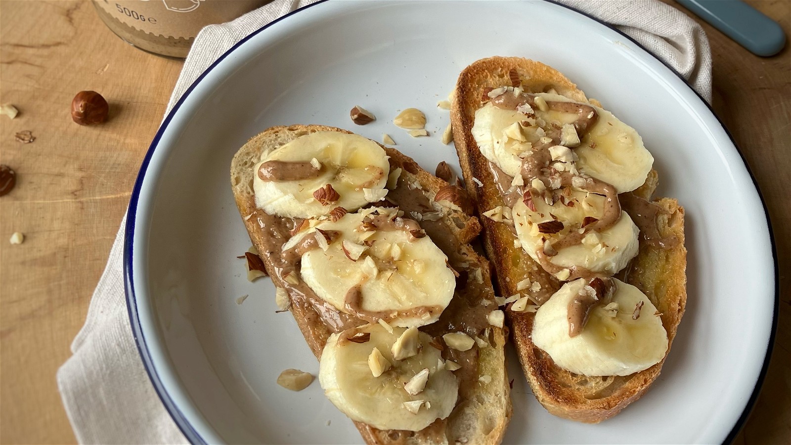 Image of Hazelnut banana toast