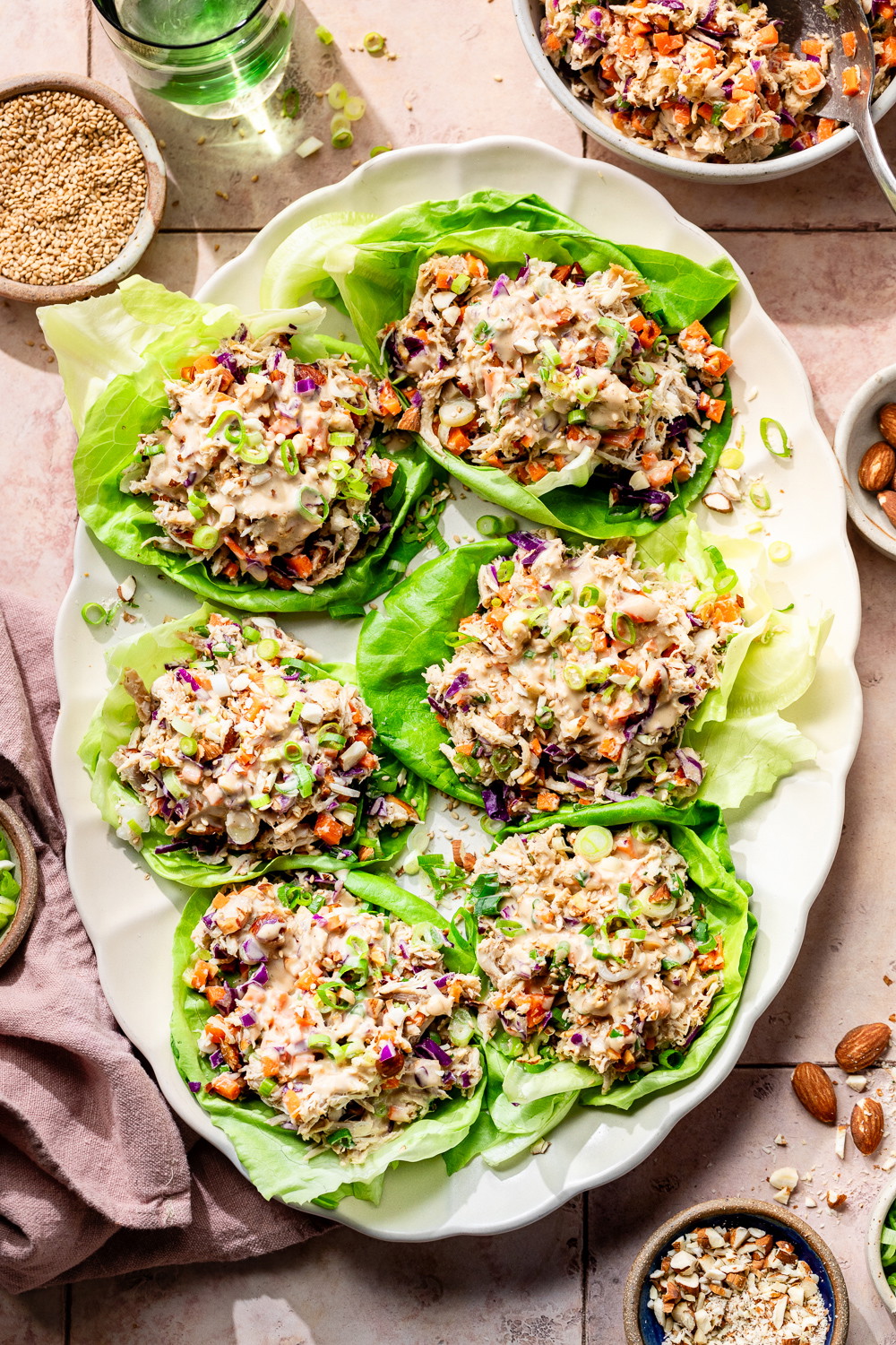 Rotisserie Chicken Caesar Lettuce Cups