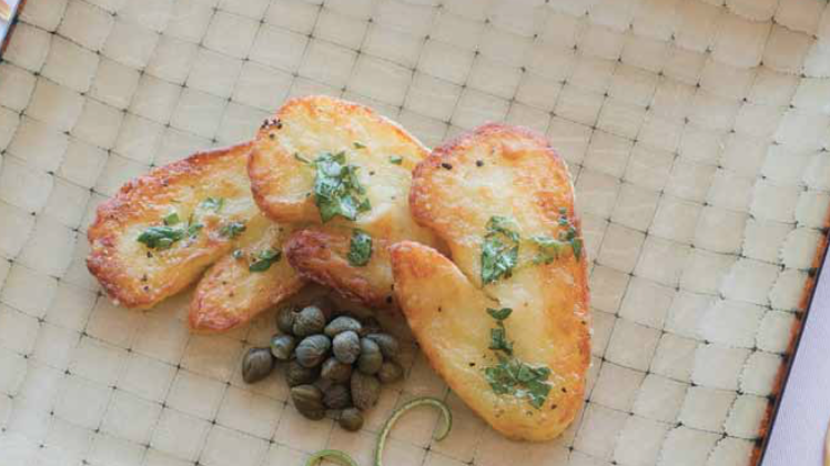 Image of Fried Halloumi with Gremolata Dressing