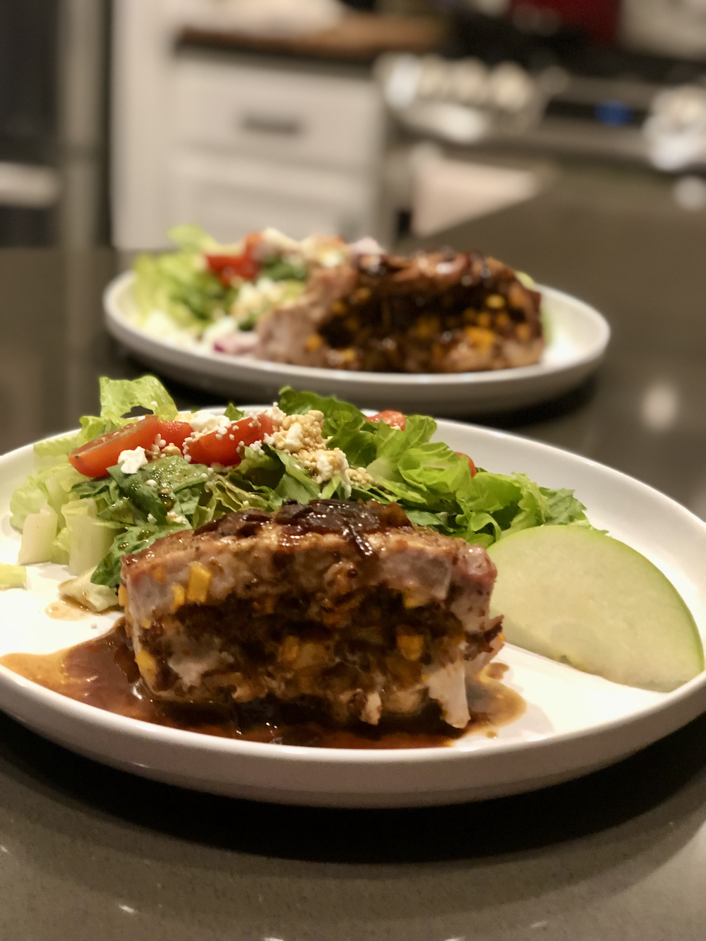 Chuleta de Puerco en Vinagre Balsamico