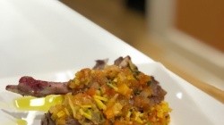 Image of Lamb Lollipop with Ratatouille Sauce