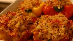 Wild Rice Stuffed Peppers