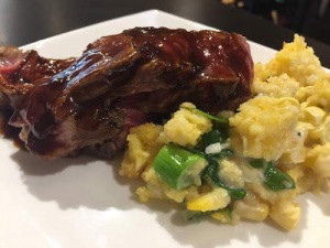 Grilled Ribeye with Texas Mop Sauce