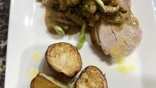 Image of Midwest Roasted Pork with Apples and Mushrooms