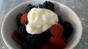 Image of Balsamic Berries with Honeyed Greek Yogurt