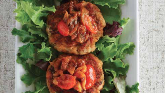 Salmon Cakes with Tomato Fennel Relish