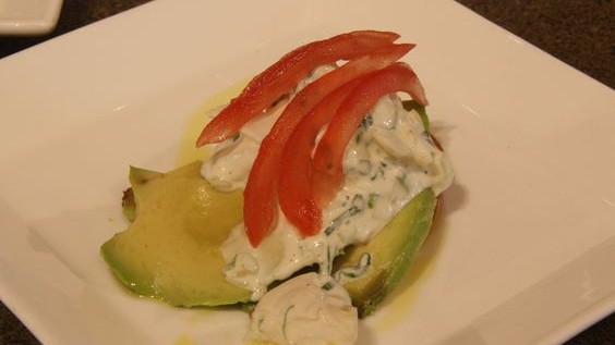 Image of Tomato Aspic with Crab and Avocado
