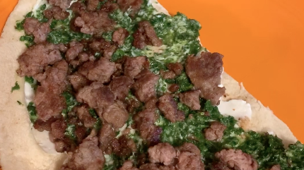 Greek Lamb and Mint Flatbread