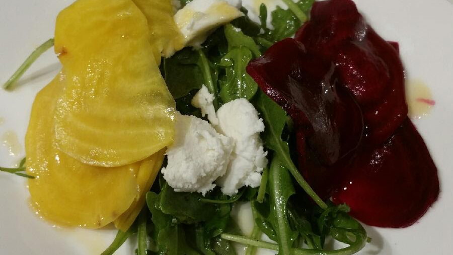 Pickled Beet, Arugula, Goat Cheese Salad