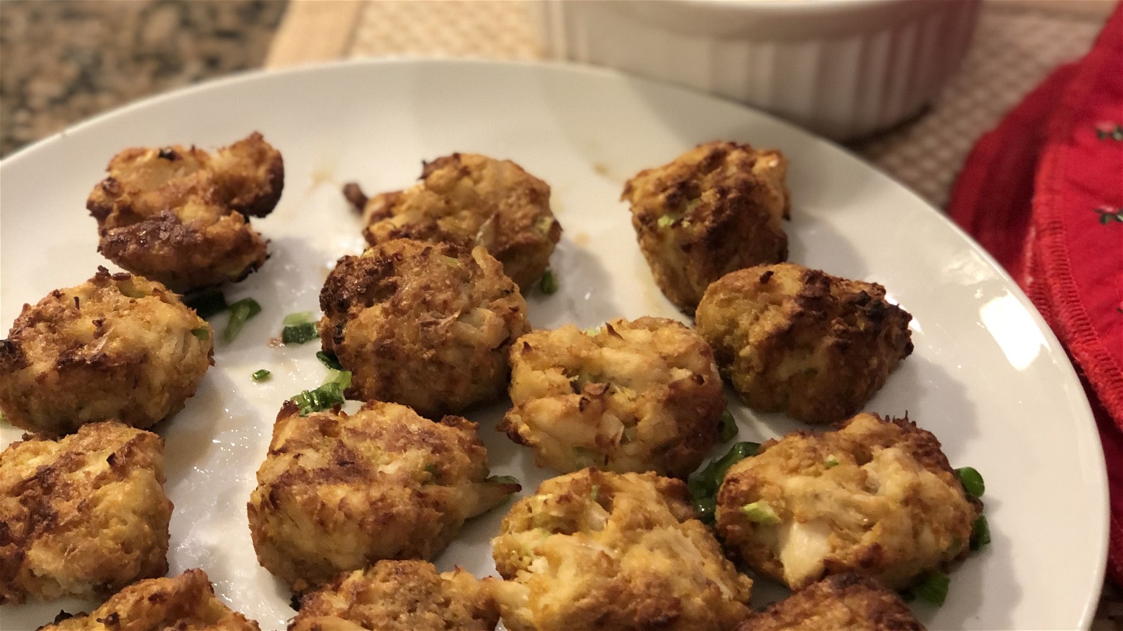 Crab Cakes with Chili Lime Dressing and Mango Cucumber Relish