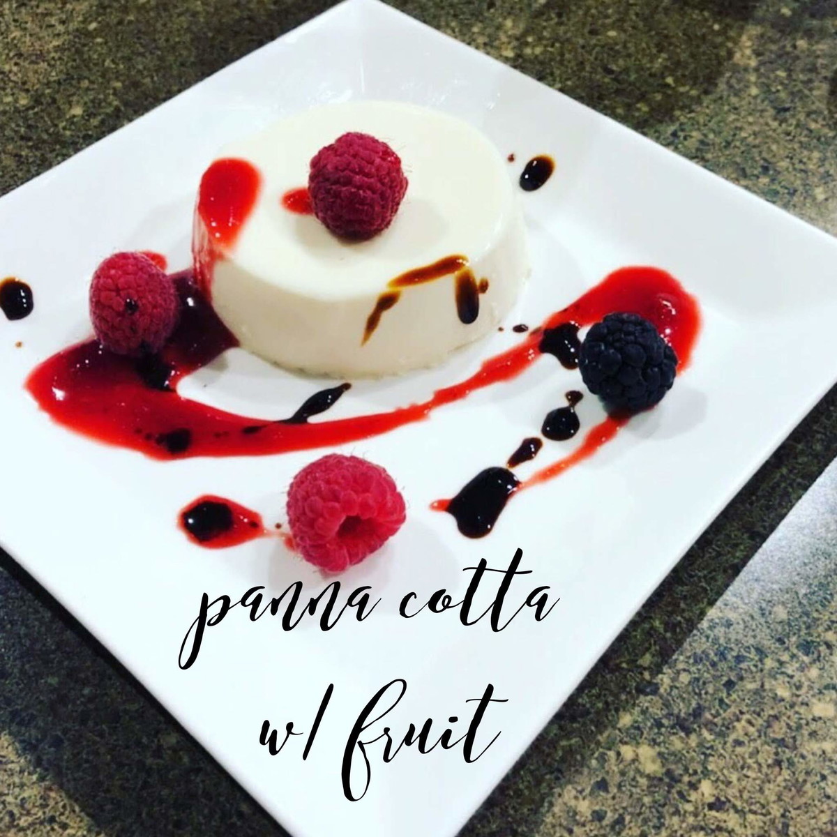 Panna Cotta with Fresh Fruit