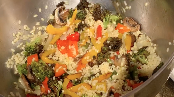 Orzo with Roasted Vegetables