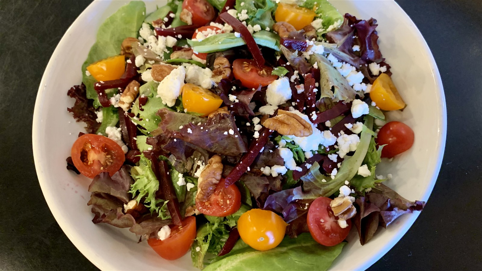 Roasted Beet Salad with Pecan Vinaigrette
