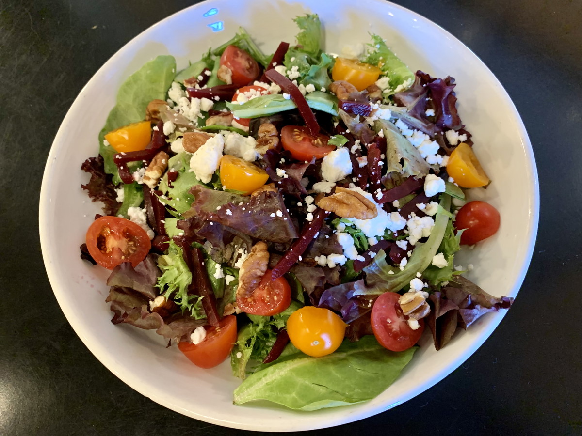 Roasted Beet Salad with Pecan Vinaigrette